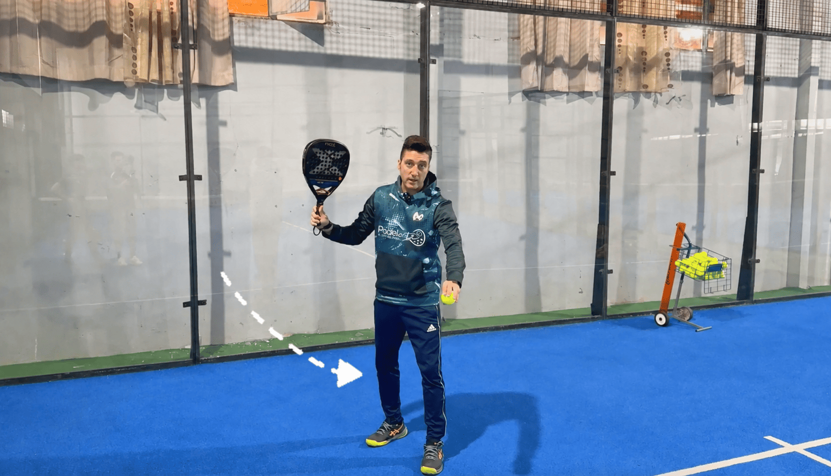 pádel saque